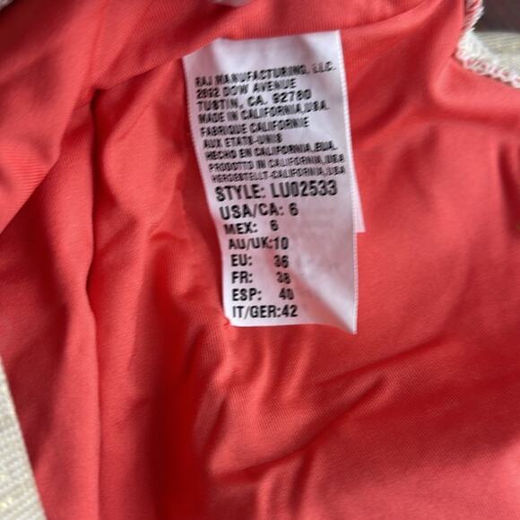 LUXE by Lisa Vogel plunge gold cowl scoop back one piece swimsuit with pads 6 - Picture 6 of 7